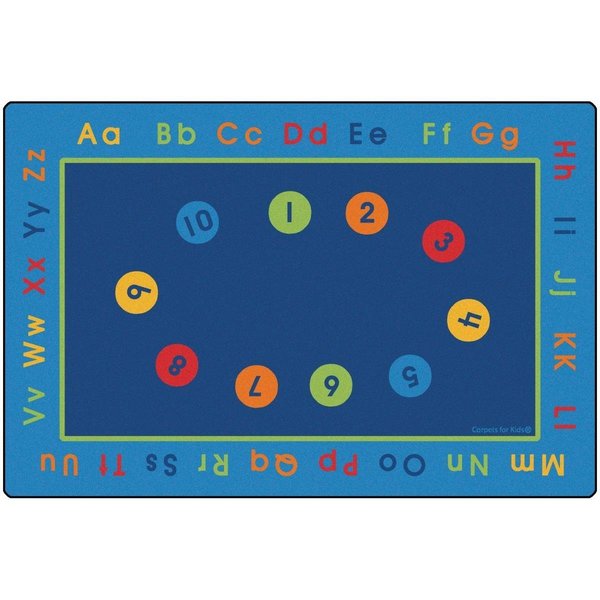 Carpets For Kids 8 x 12 ft. Rectangle Basic Concepts Literacy Rug 8518